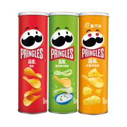 品客 薯片 110g*3 休闲零食礼盒（原味+洋葱+奶酪）
