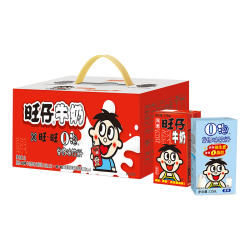 旺旺 旺仔牛奶+O泡果奶组合1件装(儿童牛奶*12盒+O泡*4盒)