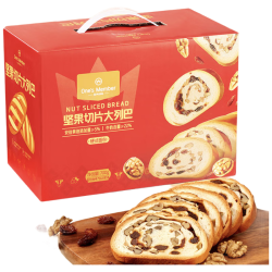 1号会员店 坚果切片大列巴700g 代餐饱腹无添加面包糕点源头直发