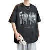  佐菲利 扎染 男士短袖T恤  2XL 【140-160斤】 紫色