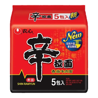 NONGSHIM 农心 辛拉面韩式辣白菜方便面 石锅牛肉5包