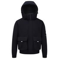 波司登奥莱冬季男短款轻暖环保羽绒服连帽机车潮酷工装外套