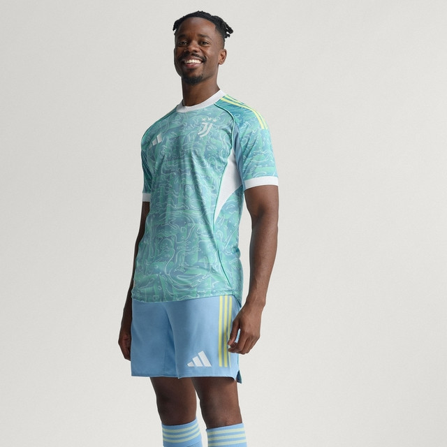 移动端：adidas 阿迪达斯 尤文图斯球员版客场足球短袖球衣男装夏季adidas阿迪达斯官方