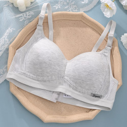 安菲雅 annphia 少女内衣无钢圈女高中生大发育文胸聚拢青春期收副乳纯棉胸罩
