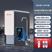 移动端：惠尔顿 WHEELTON V12净水器0阻垢家用直饮机厨房自来水陶氏RO反渗透净饮机
