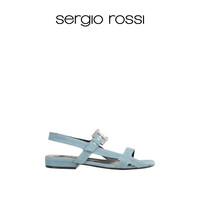 移动端：sergio rossi SR女鞋SR TWENTY BUCKLE系列平底百搭方头凉鞋单鞋