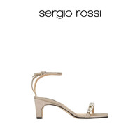 sergio rossi SR女鞋SR1系列一字带高跟凉鞋高跟鞋