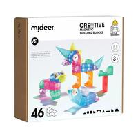 弥鹿(MiDeer)磁力积木几何立体大颗粒方块儿童磁铁玩具六一儿童节 百变磁力积木-46件