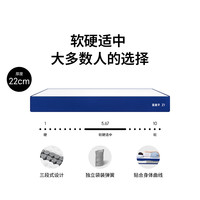 移动端：出乎生活 蓝盒子Z1床垫小朋友床垫软硬适中记忆棉家用弹簧床垫卧室