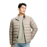 网易严选男式轻型羽绒服秋冬短款轻盈保暖休闲白鸭绒轻暖高支高密 90%白鸭绒-军绿 L