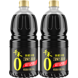 千禾 御藏本酿380天酱油1.5kg*2酿造酱油烧菜