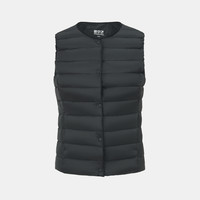 雪中飞2025冬男女可变圆领羽绒背心马甲百搭叠穿舒适保暖 女宝石黑|8086 185