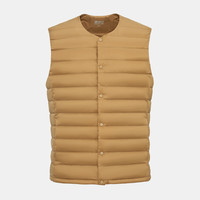 雪中飞2025冬男女可变圆领羽绒背心马甲百搭叠穿舒适保暖 X-驼褐|7786 165
