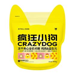 疯狂小狗 彩虹魔方狗粮牛肉青口贝中大型金毛拉布拉多犬粮100g