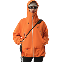 伯希和（Pelliot）硬壳冲锋衣男女户外秋季防水夹克登山服外套12340164橙XXS 阳光橙/全天候硬壳【男女同款】 XXS【偏大一码】