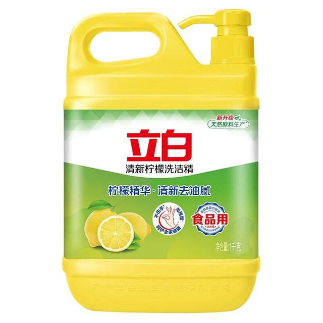 立白 柠檬洗洁精 1kg*1桶装