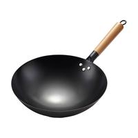 苏美冠 铁锅炒菜锅章丘老式炒锅家用不粘锅无涂层燃气灶适用 30cm炒锅（送铲子）已开锅
