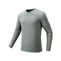 安踏（ANTA）速干大师T丨长袖t恤男士秋季透气运动服上衣压缩衣跑步训练服 微熏绿-5 3XL (男190)