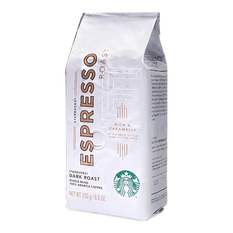 星巴克（Starbucks） 美国进口阿拉比卡咖啡豆美式经典黑咖啡手冲咖啡可研磨 250G 苏门答腊咖啡豆