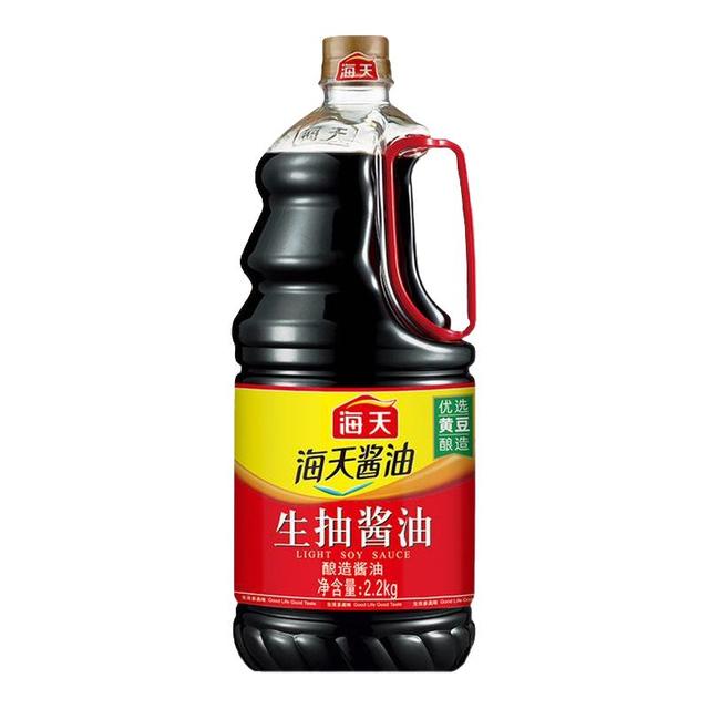 海天 生抽酱油2.2kg优选黄豆酿造家用厨房炒菜