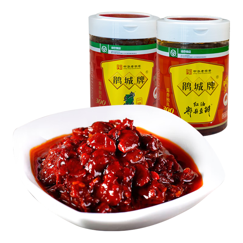 鹃城牌（juanchengpai）规格自选红油豆瓣郫县豆瓣酱井盐家用小瓶装中华老字号川菜 零添加红油