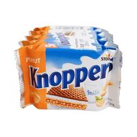 Knoppers 优立享 德国 优力享牛奶榛子巧克力威化饼干125g年货休闲零食