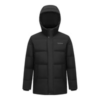 波司登90绒羽绒服男2024宽松连帽防风休闲保暖短款厚外套B40145101 暗灰渐变9M32 M 175/96A