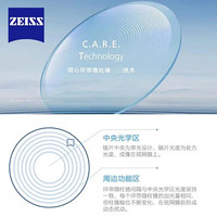 蔡司(ZEISS)小乐圆园离焦镜片钻立方铂金膜儿童青少年减缓近视度数防控镜蓝光 小乐圆定制片 S版防蓝光送镜架 (较薄)