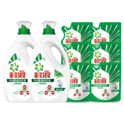 碧浪 除菌洗衣液日晒般清新18斤装(3kg*2瓶+500g*6袋)家庭装 品质严选