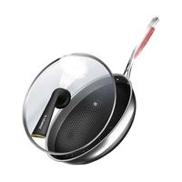 KÖBACH 康巴赫 KGD-C32W 炒锅(32cm、不粘、304不锈钢、铲勺蒸屉)