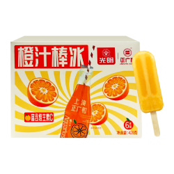 光明 Guang Ming Pai 光明牌 橙汁汽水棒冰 70g*6支