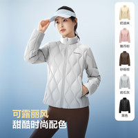 波司登（BOSIDENG）25新款90鹅绒轻薄羽绒服女短款菱格纹立领保暖内胆外套B250131024