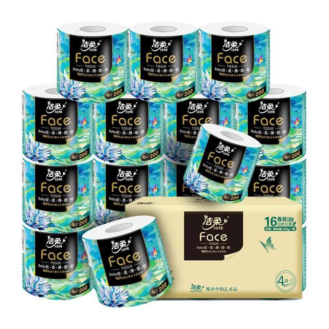 洁柔 油画系列 有芯卷纸 200克*10卷