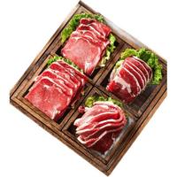 京东超市 外直采 进口原切牛肉片拼盘 净重800g