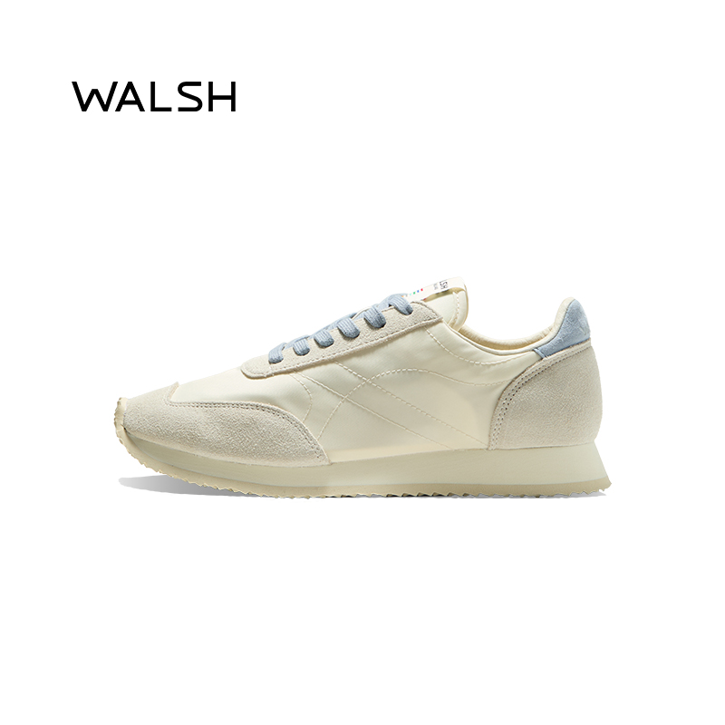  WALSH 男女轻便慢跑鞋  米白/雾霾蓝 39