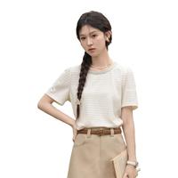 鹿向南 显瘦 女士T恤  杏色
