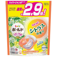 宝洁（P&G）洗衣凝珠洗衣球4D柔顺剂持久留香 柑橘花香 替换装32颗
