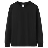 凡客诚品 店230g纯棉男士长袖T恤休闲圆领男士 黑色