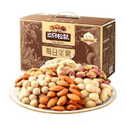三只松鼠 纯坚果每日坚果750g/30包中秋零食礼盒礼包