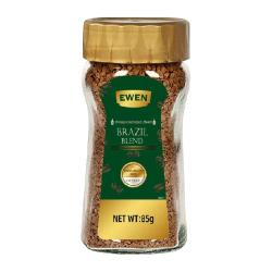 EWEN 醇厚冻干速溶咖啡85g*1瓶纯黑咖啡粉提神防困下午茶