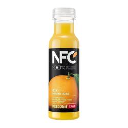 农夫山泉 果汁17.5°NFC冷藏饮料100%鲜榨果汁低温多口味选择 橙子汁-300ml*12瓶