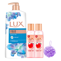 LUX 力士 闪亮冰爽沁爽香氛沐浴露套装 (闪亮冰爽1L+幽莲魅肤350g)