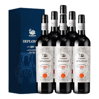 天鹅庄(AUSWAN)澳大利亚红酒外交家用酒干红葡萄酒元宵 外交家20西拉 750ML6支礼盒
