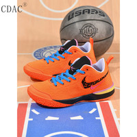 CDAC莫兰特一代篮球鞋男女低帮杜兰特KD15儿童防滑运动鞋摩擦有声 XXX 桔红 摩擦有声音 45 店