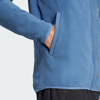 冒险衣橱系列户外立领抓绒衣外套男冬季adidas阿迪达斯TERREX 奇迹青灰 2XL