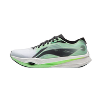 李宁 追风PRO丨专业竞速训练碳板跑步鞋2025男女高回弹运动鞋ARPV017 标准白/荧光浅青绿-1 41.5