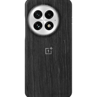 一加 13 极木磁吸保护壳 极夜黑 原木质感 森系风格 手机壳 轻薄设计 内置磁环 支持磁吸无线充