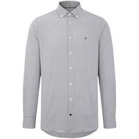TOMMY HILFIGER Tommy Hilfiger 男纯棉牛津纺小格纹尖角扣合身衬衫外套