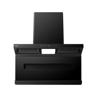 名气（MQ）名气老板油烟机A586小黑翼Pro变频平嵌超薄顶侧双吸27风量大吸力1100帕抽油烟机套装 【顶配烟灶】+5.2kw猛火灶6107