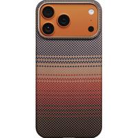 适用苹果iphone16promax手机壳超薄凯夫拉磁吸保护套碳纤维保护壳magsafe日落月升织壳高级感男